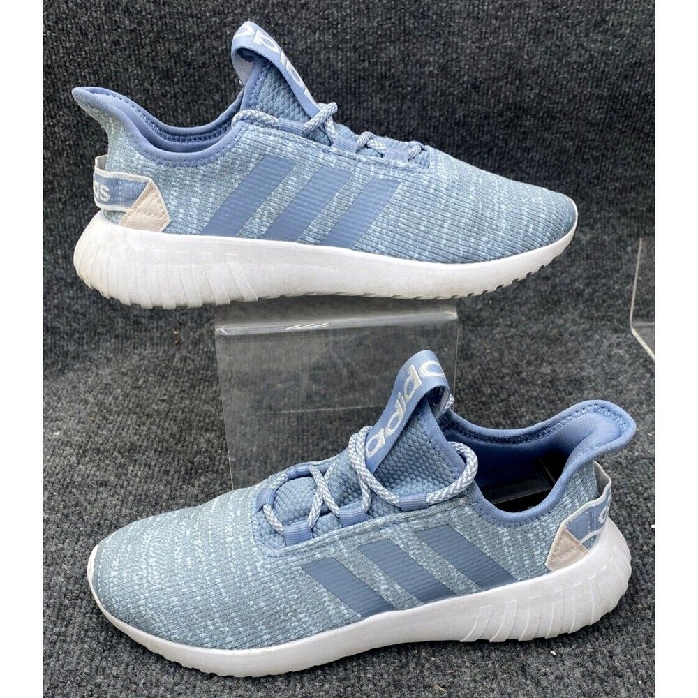 adidas Kaptir X Women's Size 8.5 Blue Knit Running Shoe Sneaker Clog Sock FW4742